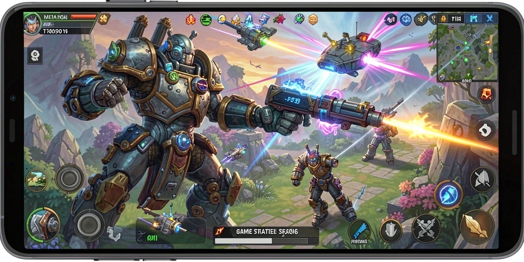 Tampilan gameplay seru dan strategis dari API36 di layar.