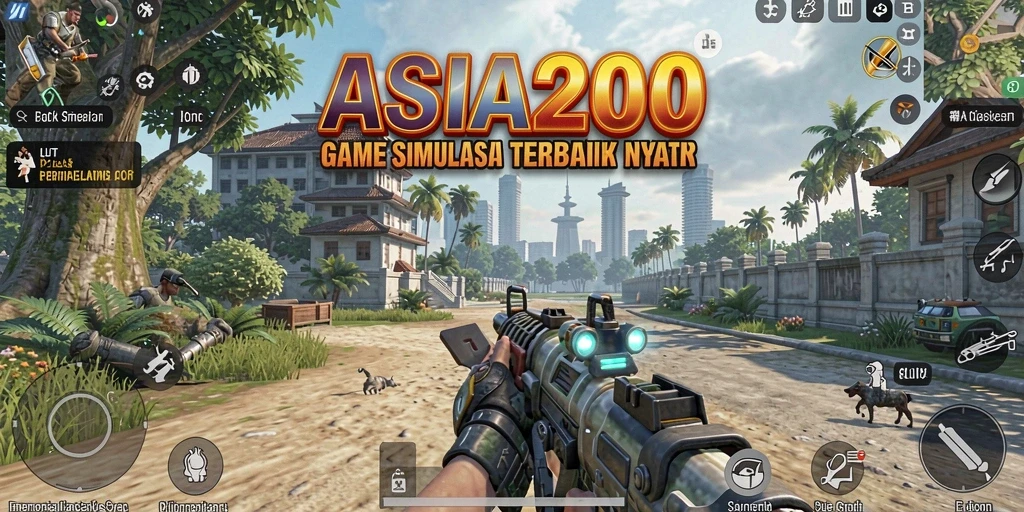 Tampilan gameplay ASIA200 yang imersif dan menarik.