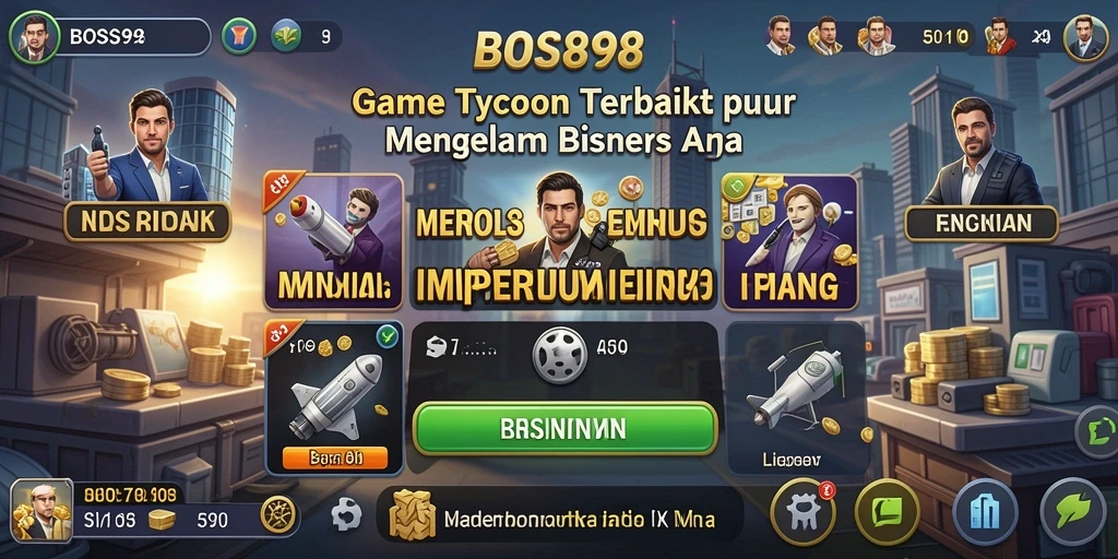 Screenshot utama BOS898 menampilkan gameplay Tycoon yang mendebarkan.