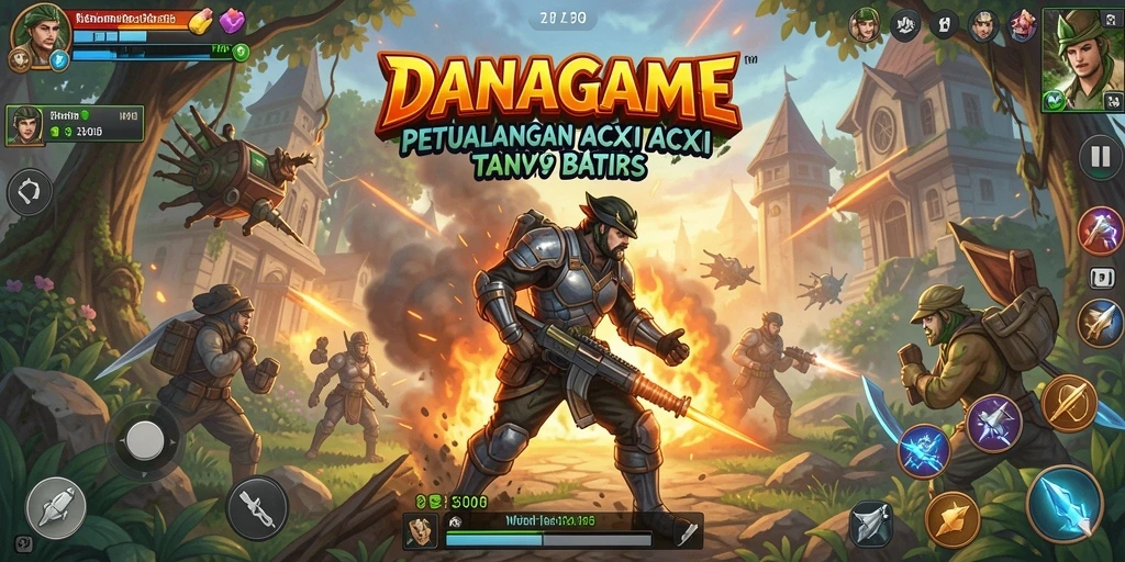 Tampilan gameplay seru dan menarik dari DANAGAME.