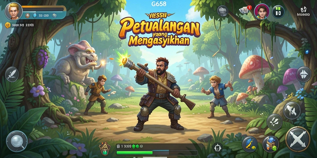 Screenshot G668 menampilkan momen mendebarkan dari gameplay petualangan.