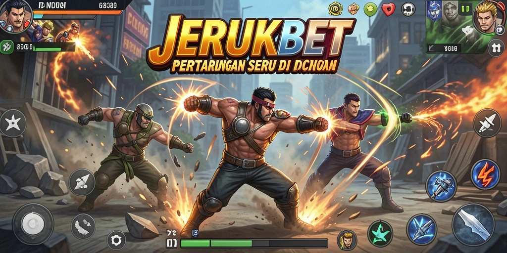 Tampilkan aksi seru di arena pertarungan JERUKBET.