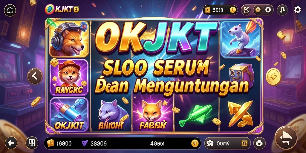 Tampilan gameplay Slot yang menegangkan dan menarik di OKJKT.