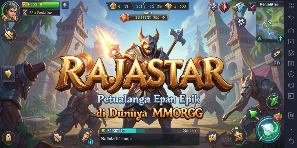 Gameplay menarik di RAJASTAR dengan petualangan seru.
