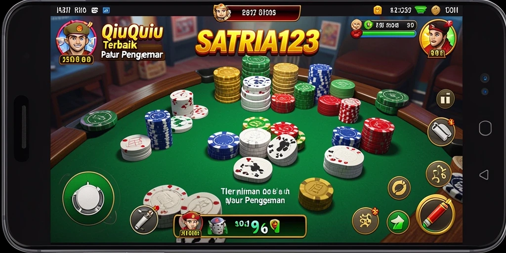 Screenshot SATRIA123 menampilkan gameplay seru QiuQiu.