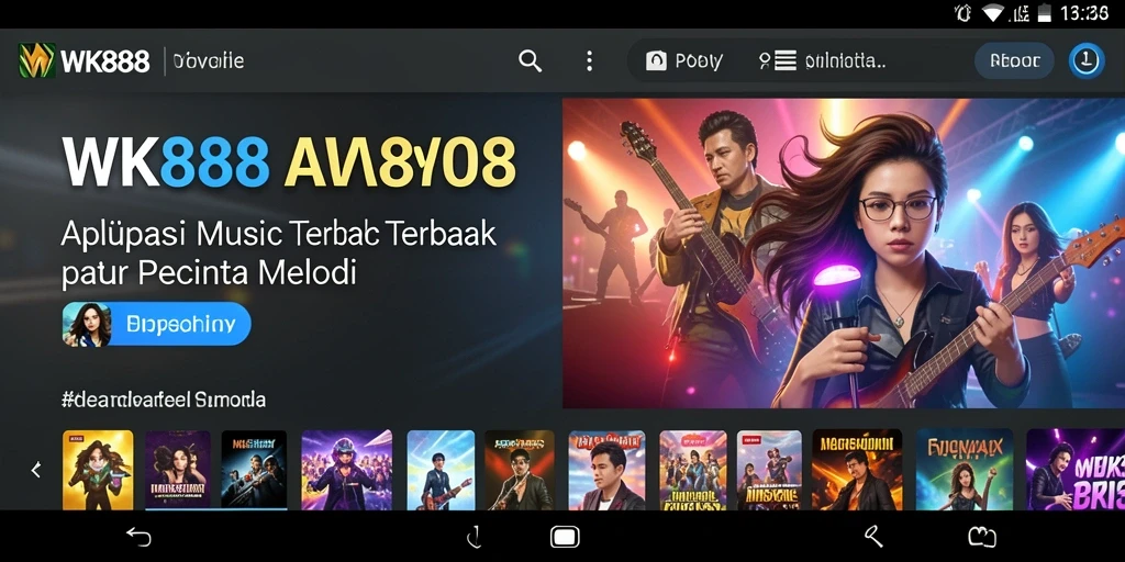 Tampilan menarik dari gameplay aplikasi musik WK888.