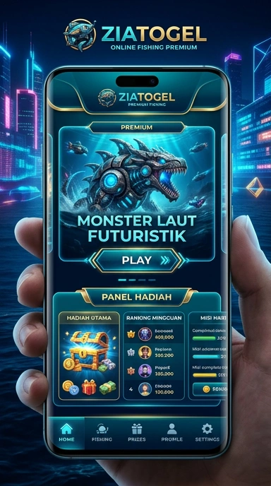 Screenshot menampilkan antarmuka modern ziatogel.